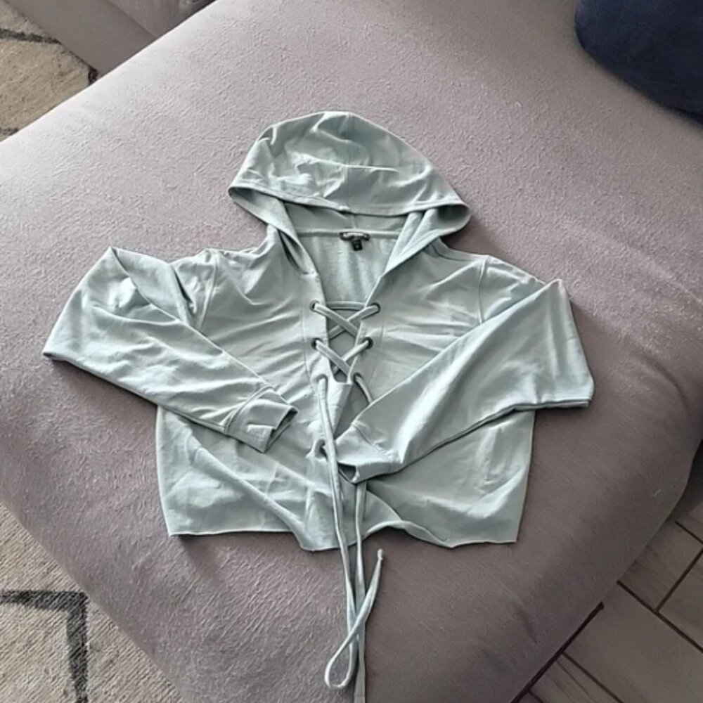 Womens crop top hoodie